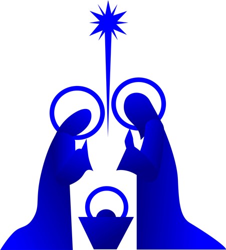 nativity silhouette clip art transparent